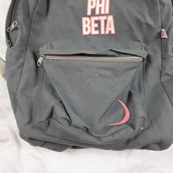 Vintage Gamma Phi Beta American Apparel Black Backpack School College Casual - Picture 11 of 12